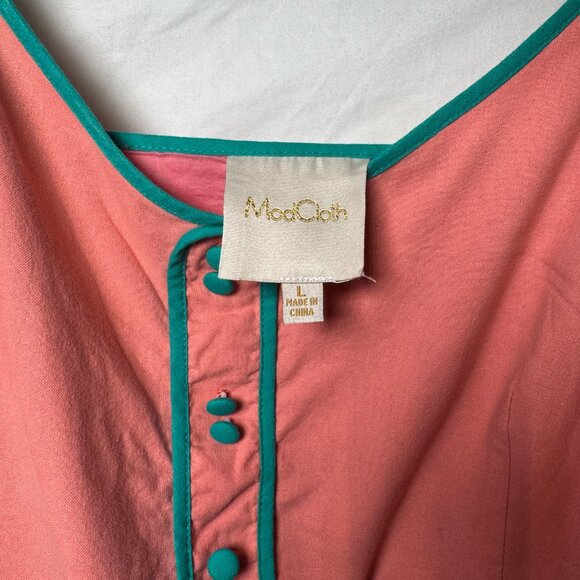 Modcloth Color Block Lined Swing Dress with Pockets - Picture 3 of 6